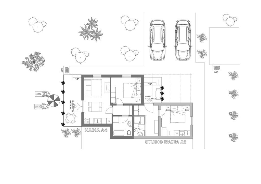 Studio And Apartment Nadia With Garden Porec Room photo